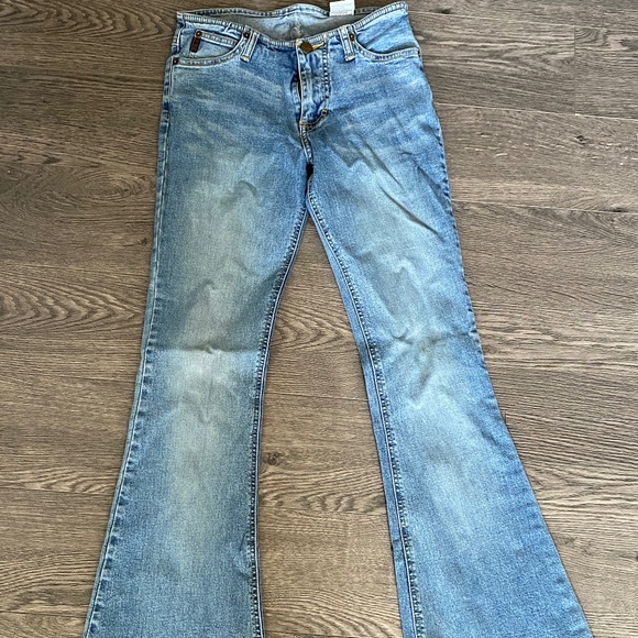 MUDD Stretch Flare Jeans Med-Light Wash - Picture 1 of 5